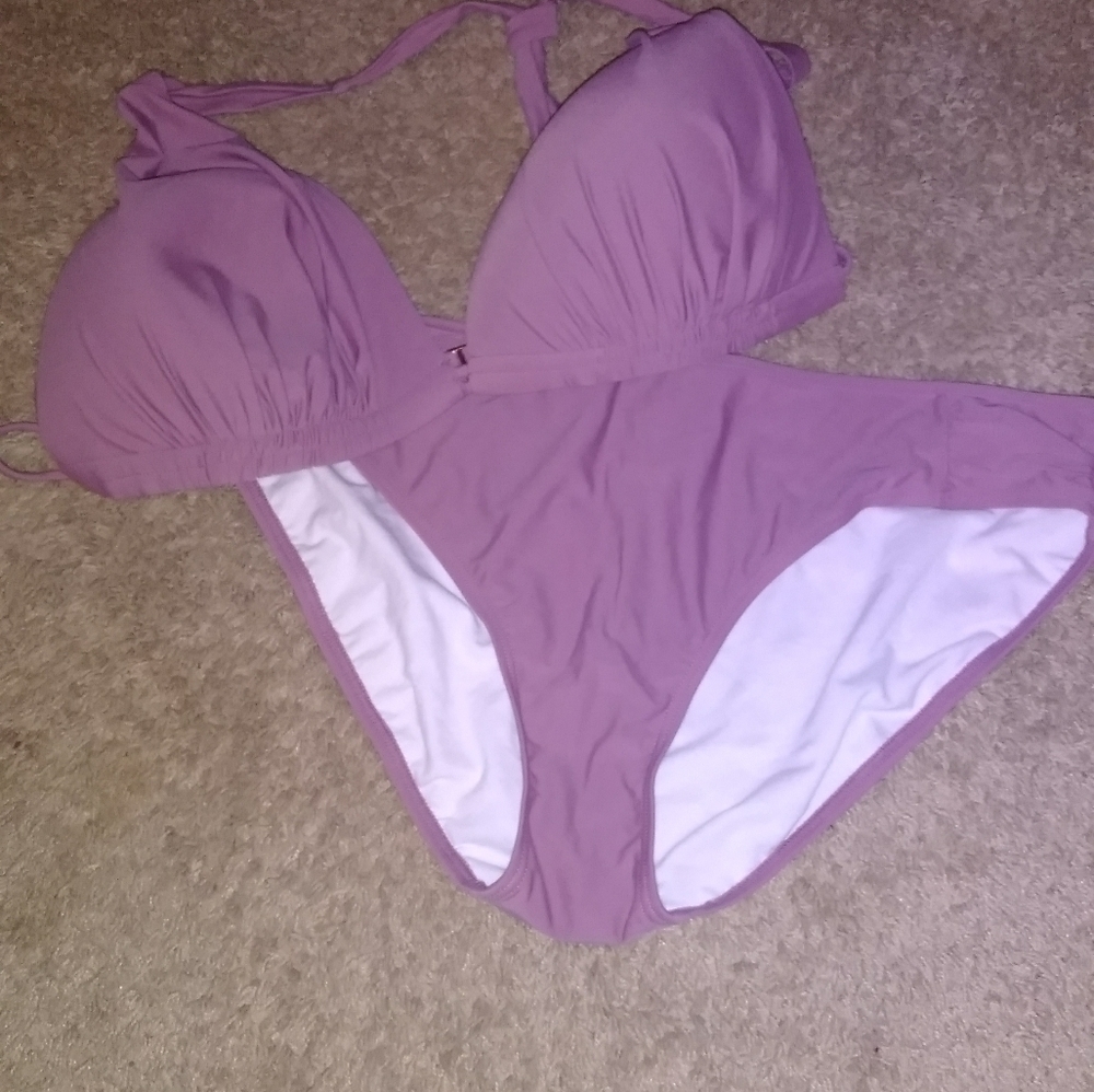 Swimsuits for All dusty rose bikini